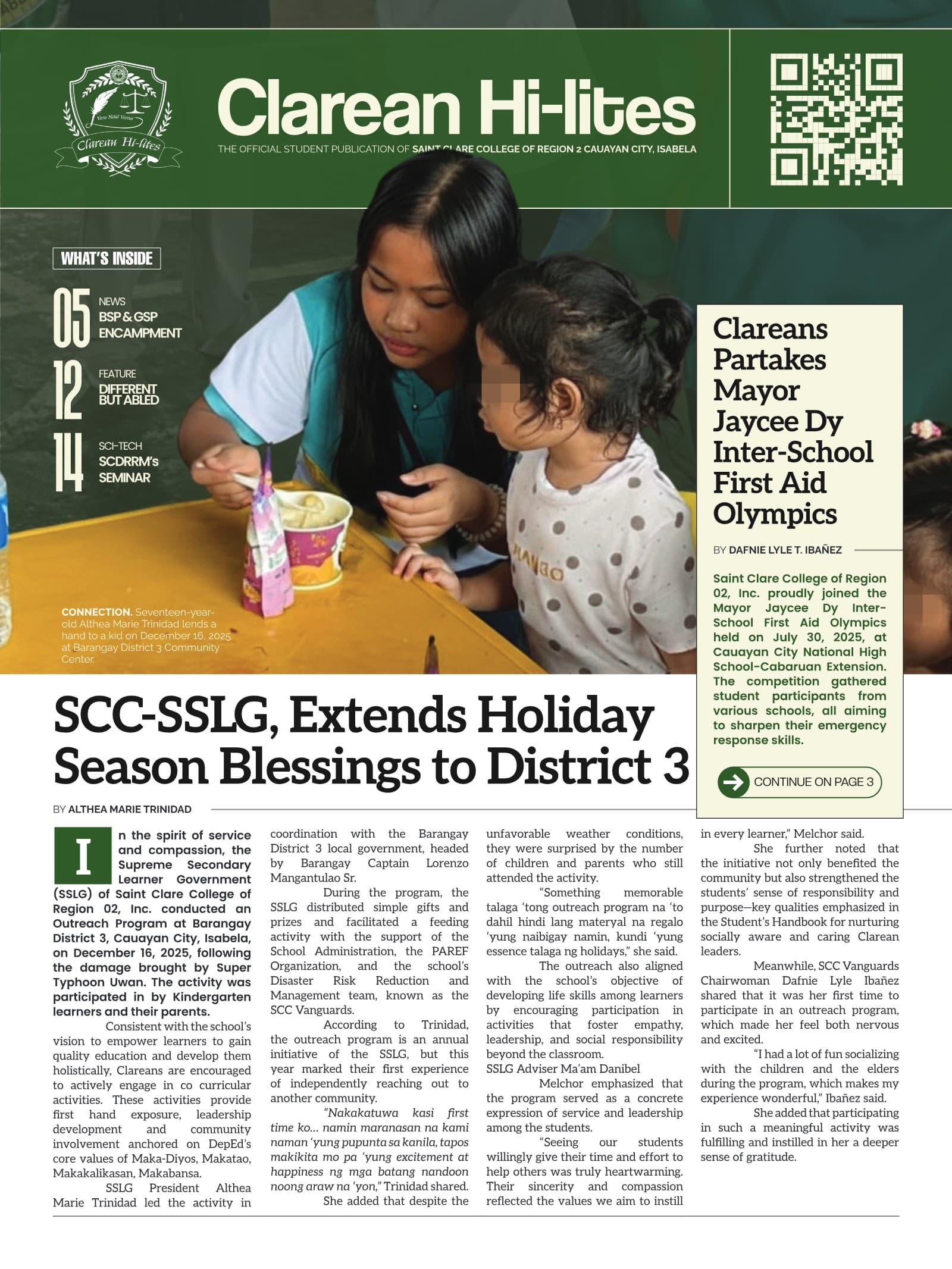 Clarean Hi-Lites — School Publication